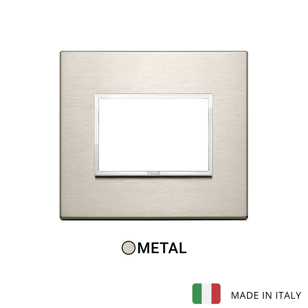 Vimar Eikon Evo Plate 3M Aluminium Neutral Bronze