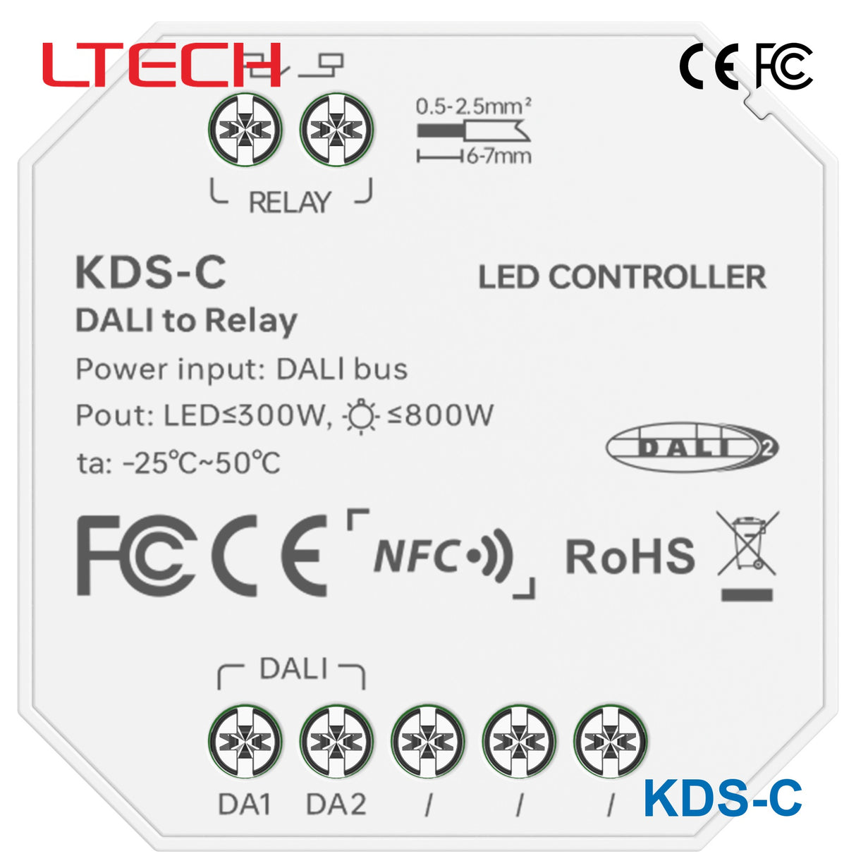 Ltech KDS-C 800W DALI-2 LED Controller
