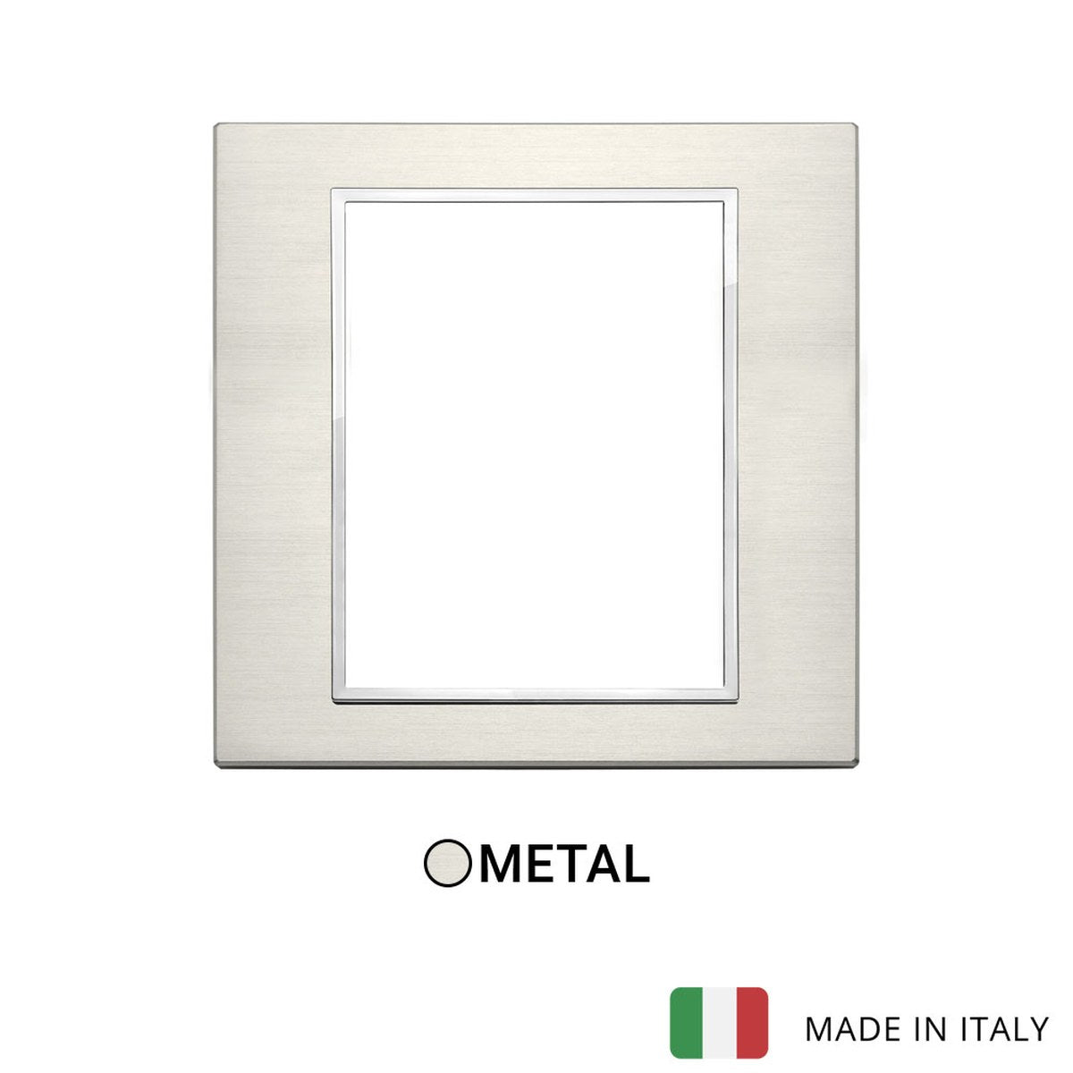 Vimar Eikon Evo Plate 8(4+4)M Aluminium Titanium