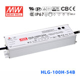 Mean Well HLG-100H-54AB Power Supply 100W 54V - Adjustable and Dimmable 1.77A