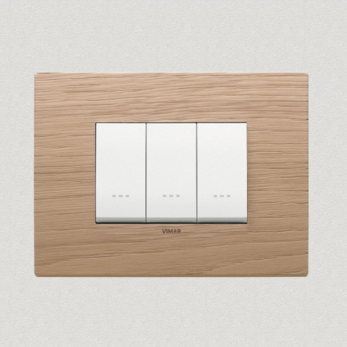 Vimar Eikon Wood 3 Gang Switch - Oak - 16A - PHOTO 8