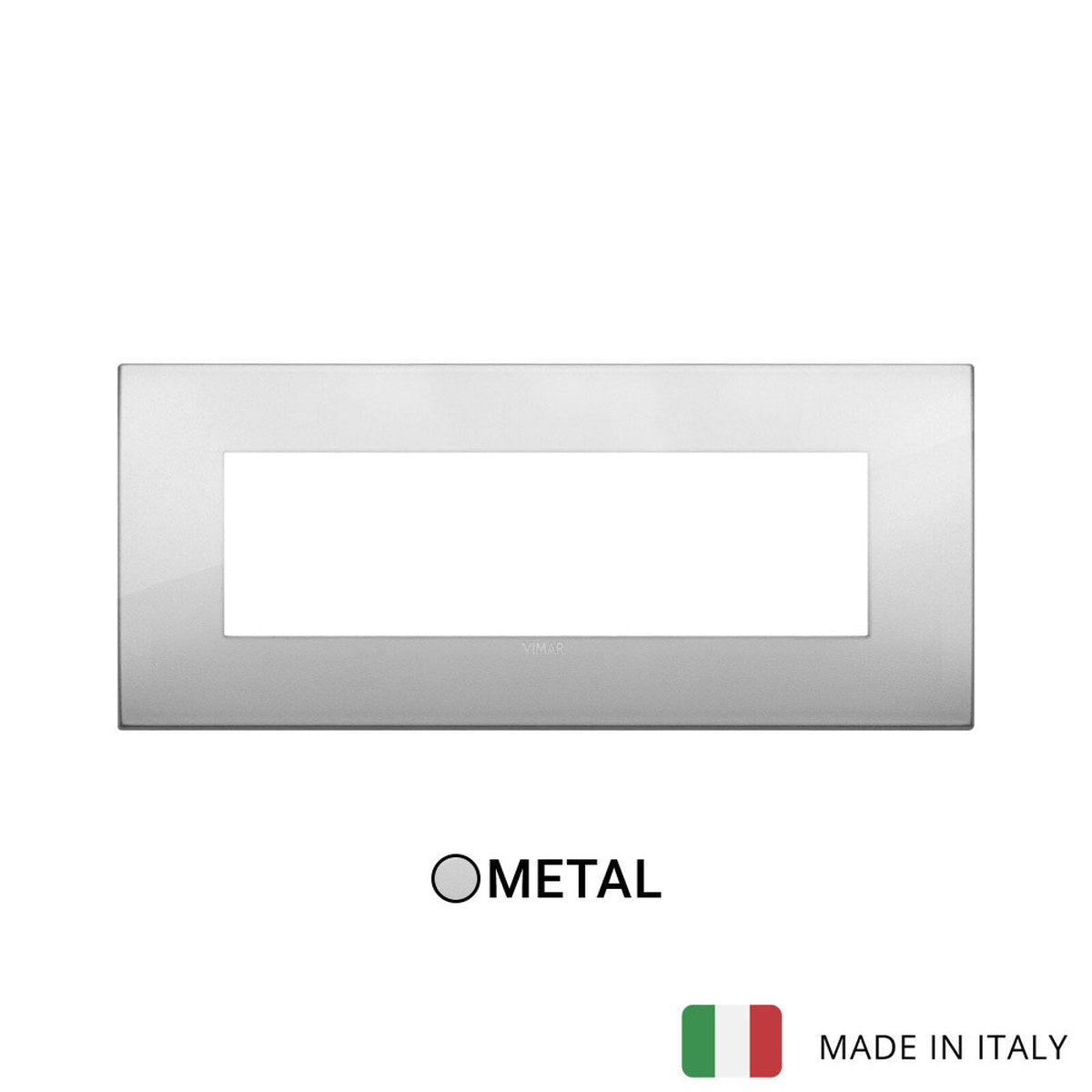 Vimar Arke Classic Plate 7M Metal Silver