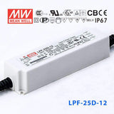 Mean Well LPF-25D-12 Power Supply 25W 12V - Dimmable 2.1A