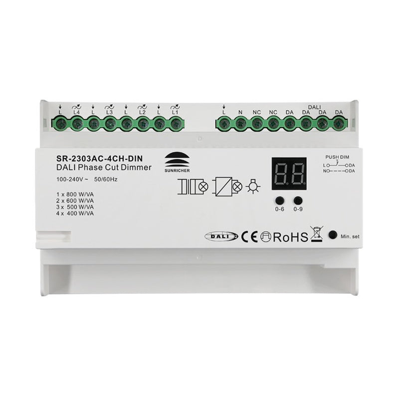 Sunricher DALI2 to Triac Dimmer, 4 Channel, 1600W Max, Single Colour/RGBW