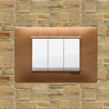 Vimar Plana Wood 3 Gang Switch - Wood Pear Tree - 16A - PHOTO 7