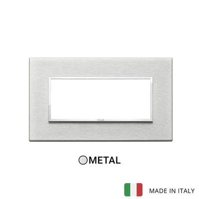 Vimar Eikon Evo Plate 5M Aluminium Grey