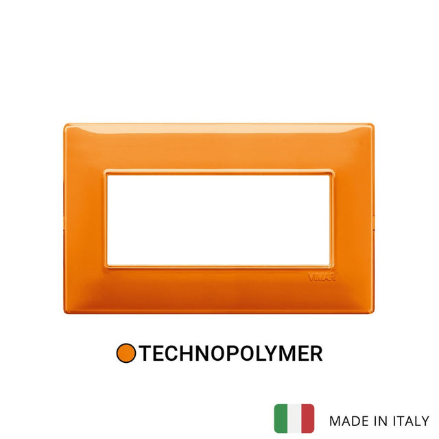 Vimar Plana Plate 5M BS  Reflex Orange