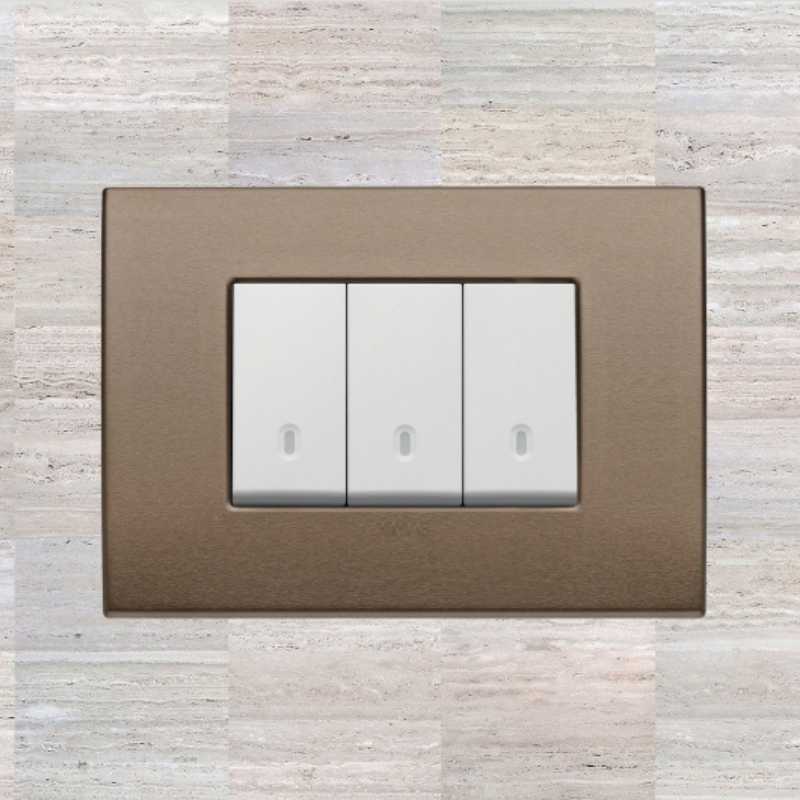 Vimar Arke Metal 3 Gang switch - Dark Bronze - 16A - PHOTO 7