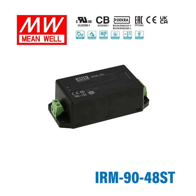 Mean Well IRM-90-48ST Switching Power Supply 99.2W 48V 2.07A - Encapsulated
