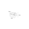 Archilight Mini A Surface T Shape Physical Joiner - Black