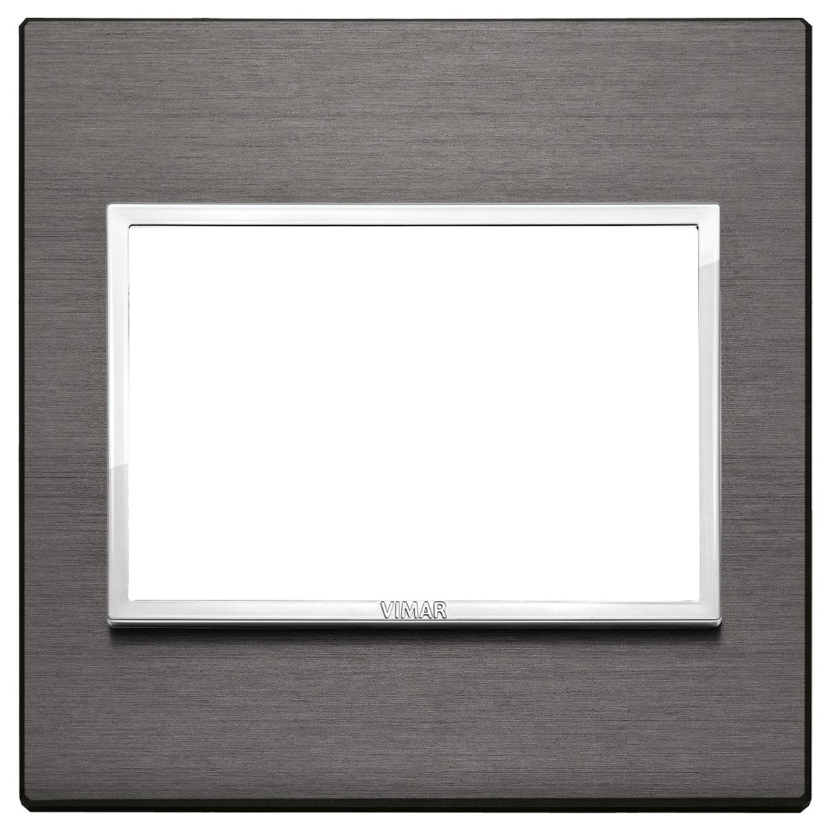 Vimar Eikon Evo Plate 3M Aluminium Lava Grey