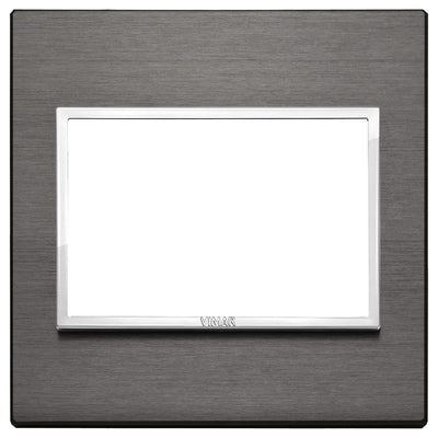 Vimar Eikon Evo Plate 3M Aluminium Lava Grey