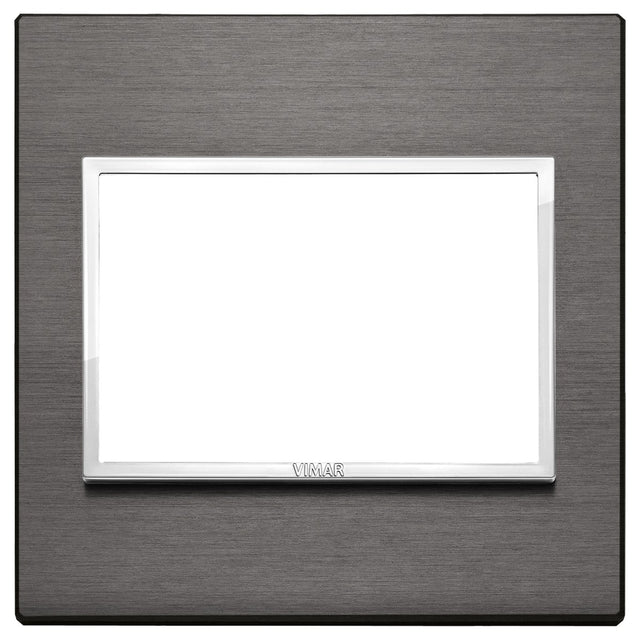 Vimar Eikon Evo Plate 3M Aluminium Lava Grey