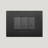 Vimar Arke Plastic 3 Gang switch - Black - 16A - PHOTO 2