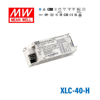 Mean Well XLC-40-H LED Driver 40W 1050mA 9~54V Constant Power, Current Setting by Dip Switch