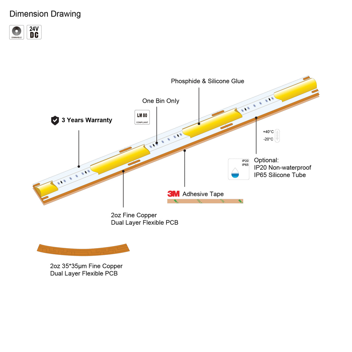 Archilight Pure Lume COB Strip - 10MM - PHOTO 5