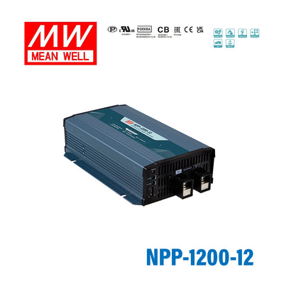 Mean Well NPP-1200-12 1176W 12V Battery Charge& Power Supply 2-in-1, Selectable via Jumper 70A