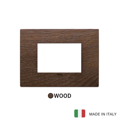 Vimar Eikon Plate 3M Wood American Walnut
