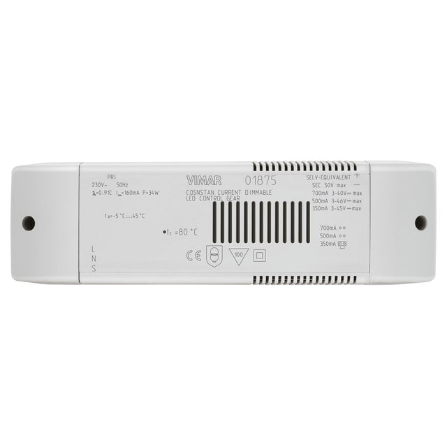 Vimar VM-01875 LED driver 230V 50Hz 350/500/700mA