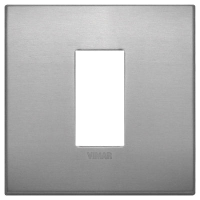 Vimar Arke Classic Plate 1M Aluminium Lava
