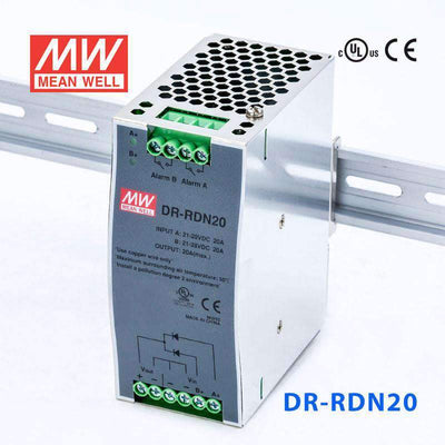 Mean Well DR-RDN20 Redundancy Module Power Supply 20A - DIN Rail