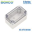 Boxco S-Series 80x130x85mm Plastic Enclosure, IP67, IK08, ABS, Transparent Cover, Screw Type