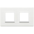 Vimar Eikon Evo Plate 4M (2+2) 71MM Aluminium Total White