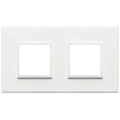 Vimar Eikon Evo Plate 4M (2+2) 71MM Aluminium Total White