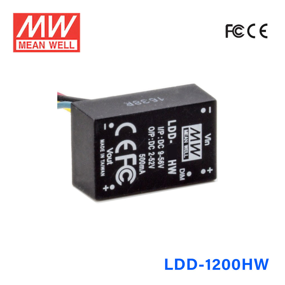 Mean Well LDD-1200HW DC/DC LED Driver CC 1200mA - Step-down