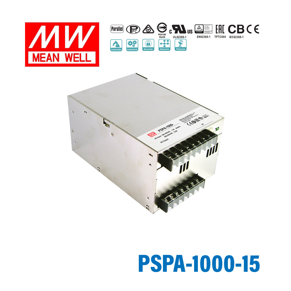 Mean Well PSPA-1000-15 Power Supply 1000W 15V