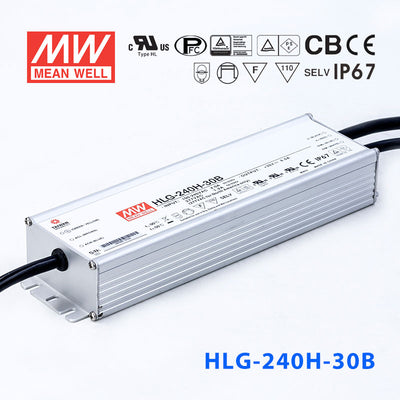 Mean Well HLG-240H-30AB Power Supply 240W 30V - Adjustable and Dimmable 8A