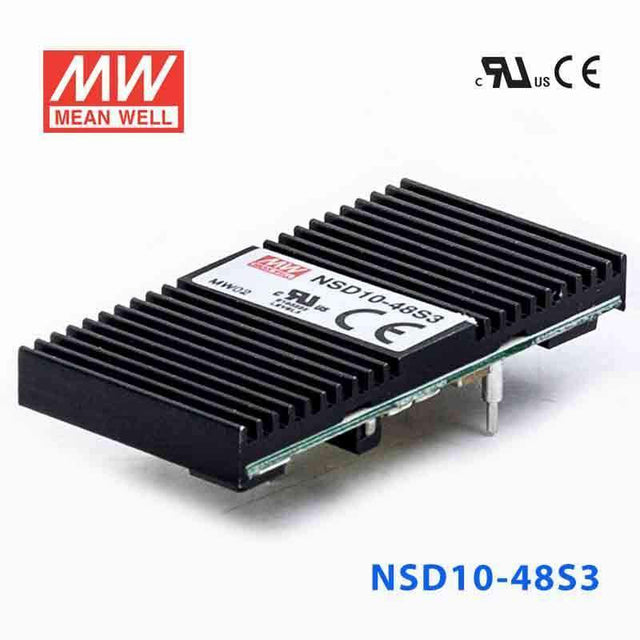 Mean Well NSD10-48S3 DC-DC Converter - 8.25W - 22~72V in 3.3V out 2.5A