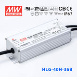 Mean Well HLG-40H-36AB Power Supply 40W 36V - Adjustable and Dimmable 1.12A
