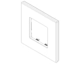 Vimar Eikon Plate 2M Mirror Glass Ice Silver - Square - PHOTO 1