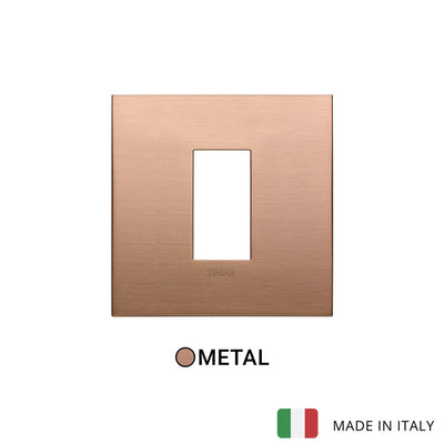 Vimar Arke Classic Plate 1M Metal Brushed Copper