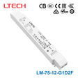 Ltech LM-75-12-G1D2F 75W 12VDC CV DALI-2 LED Driver 6.25A