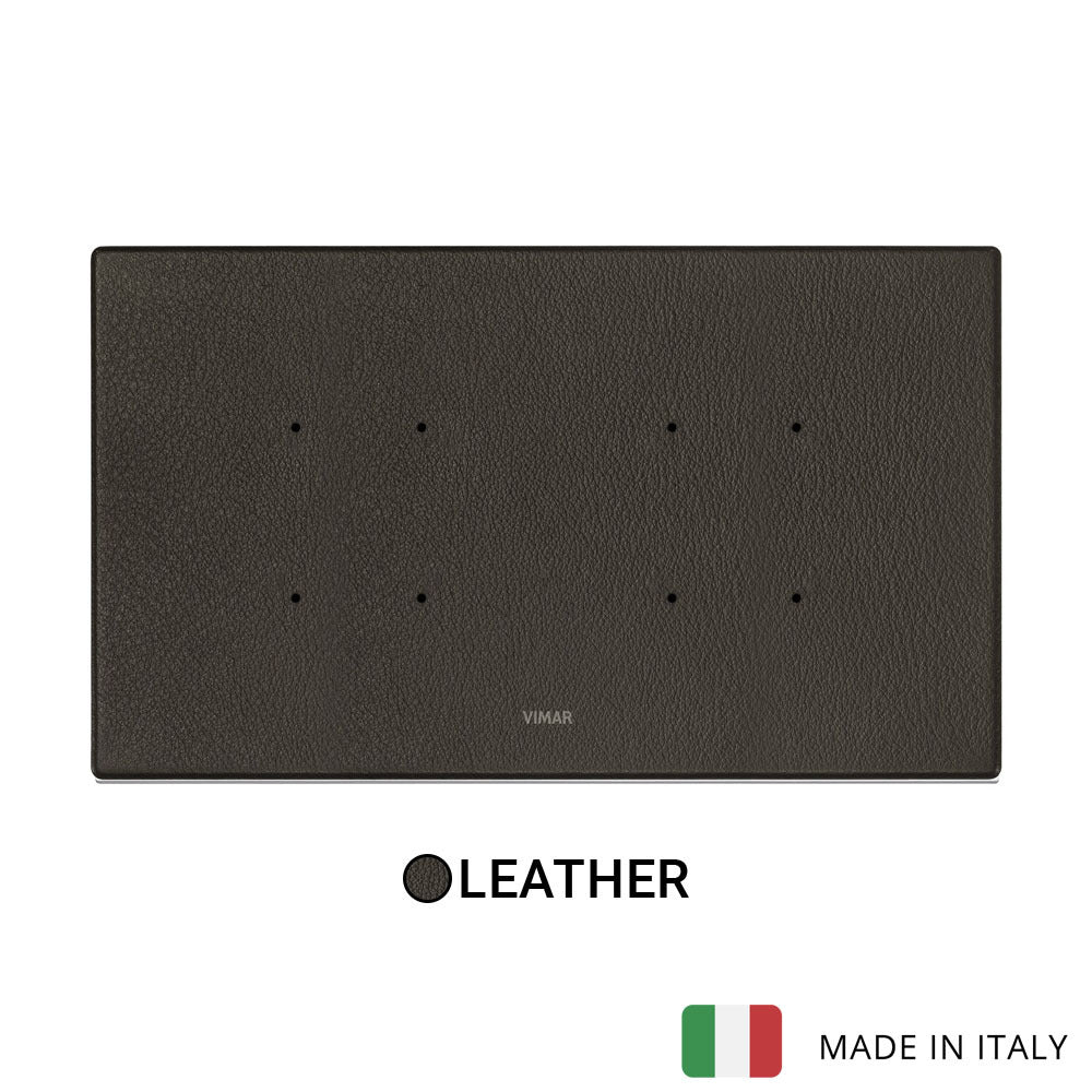 Vimar Eikon Tactil Plate 5MBS (2+blank+2) Leather Tobacco