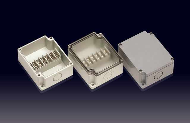 Boxco Terminal Box 6-pole 75x91x43mm, IP67, IK08, ABS, Transparent Cover