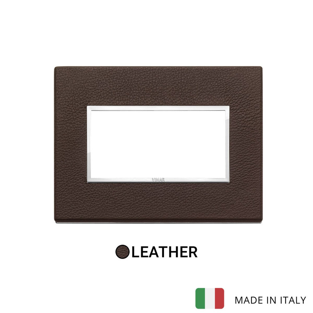 Vimar Eikon Evo Plate 4M Leather Tobacco
