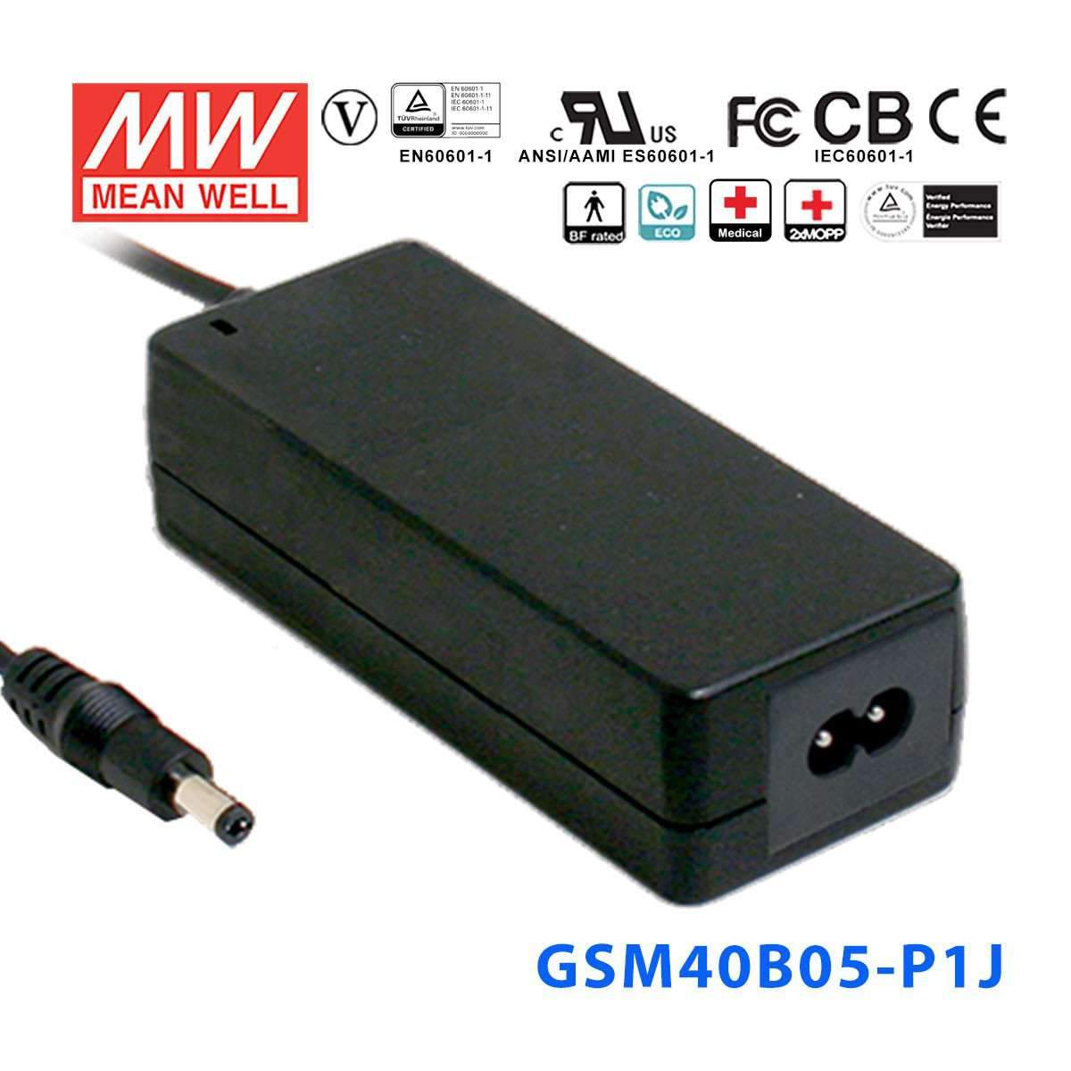 Mean Well GSM40B05-P1J Power Supply 25W 5V 5A