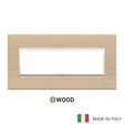 Vimar Eikon Evo Plate 7M Wood White Oak