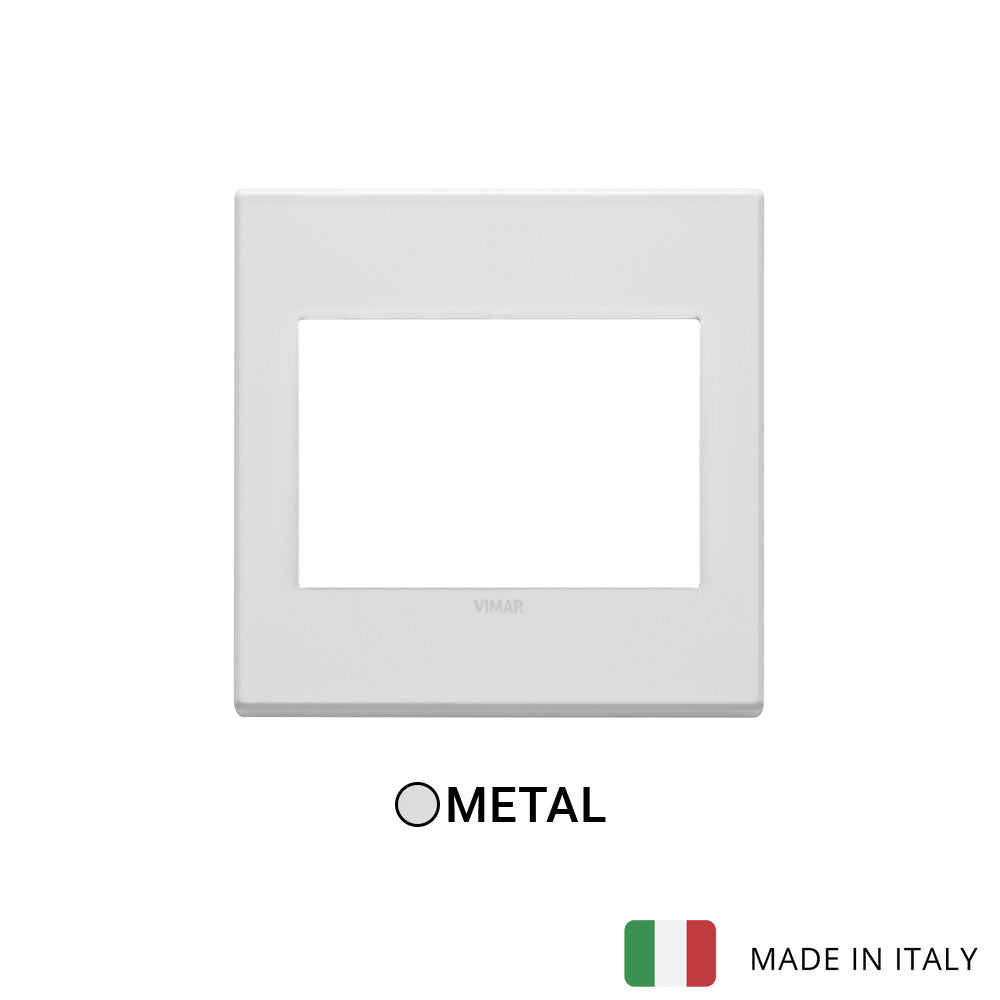Vimar Eikon Exe Plate 3M Metal Matt White