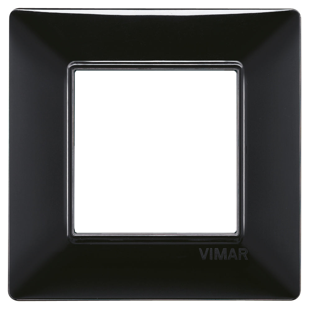 Vimar Plana Plate 2M Technopolymer Black - Square