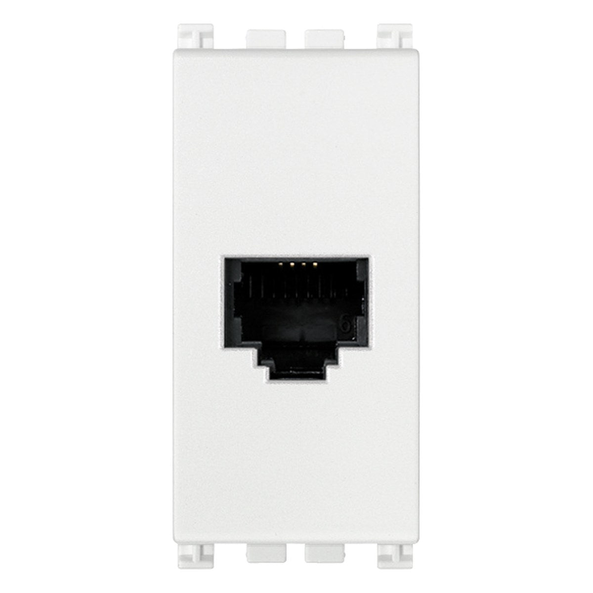 Arke RJ11 Phone Jack 6/4 White