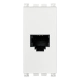 Arke RJ11 Phone Jack 6/4 White