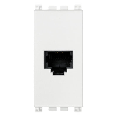 Arke RJ11 Phone Jack 6/4 White