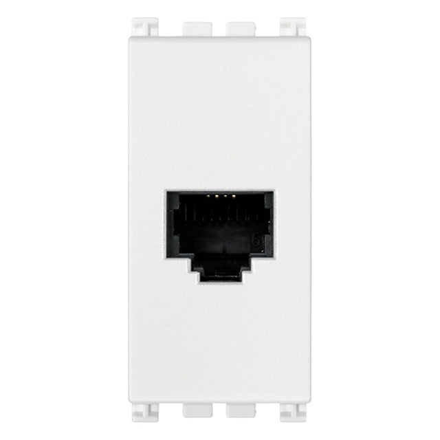 Arke RJ11 Phone Jack 6/4 White
