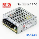 Mean Well RS-50-15 Power Supply 50W 15V 3.4A