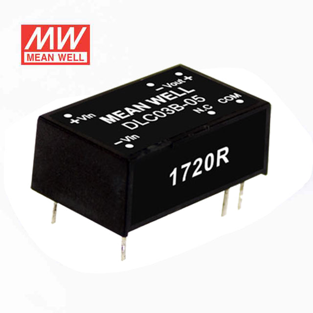 Mean Well DLC03B-05 DC-DC Converter - 3W - 18~36V in ±5V out 300mA