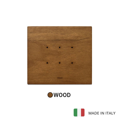 Vimar Eikon Tactil Plate 3M Wood Italian Walnut